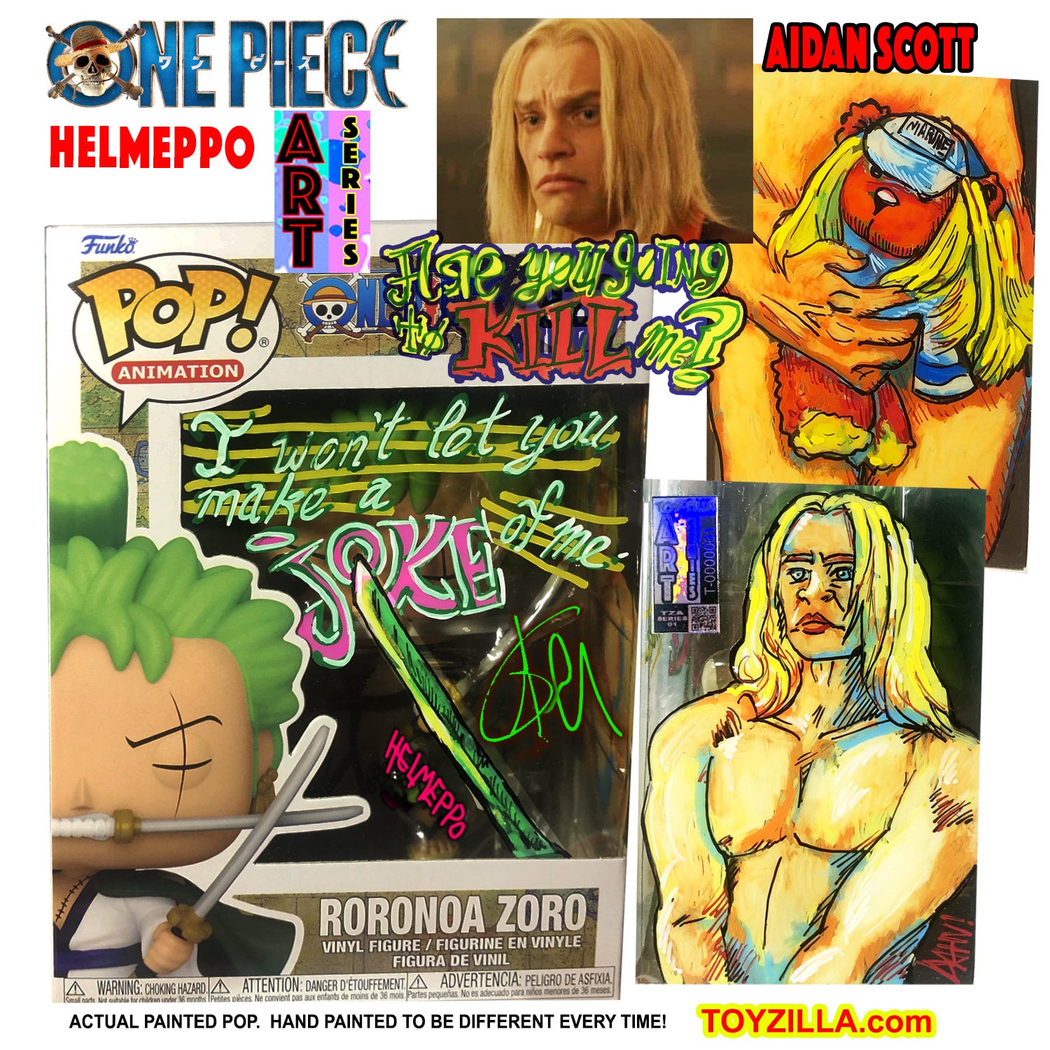 HELMEPPO Aidan Scott ART SERIES LE One Piece Signed Certified
