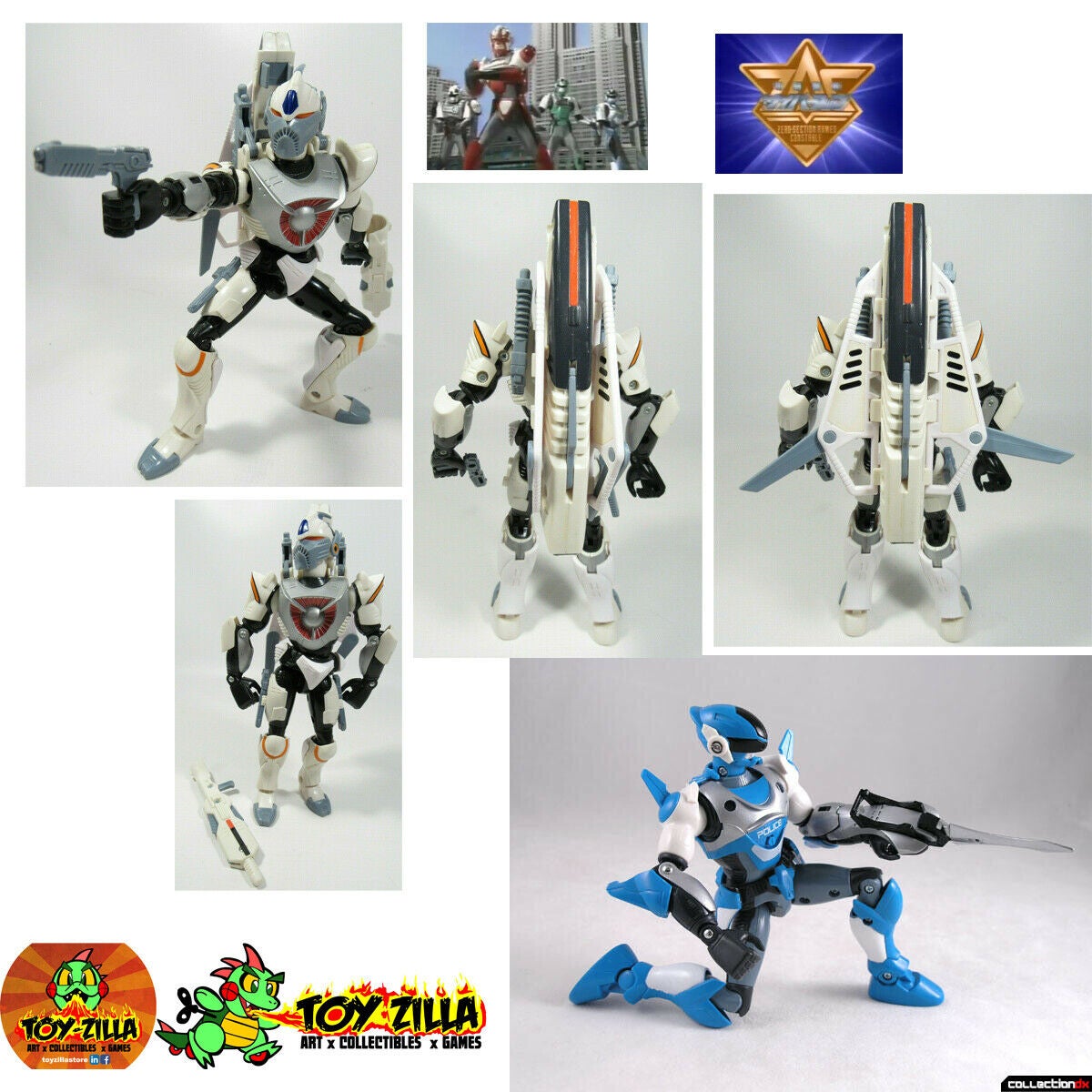 ZAC ZAP Power Force Cybercops SET OF 3 | TOYZILLA Site ZAC ZAP Power Force Cybercops SET OF 3 | TOYZILLA Site